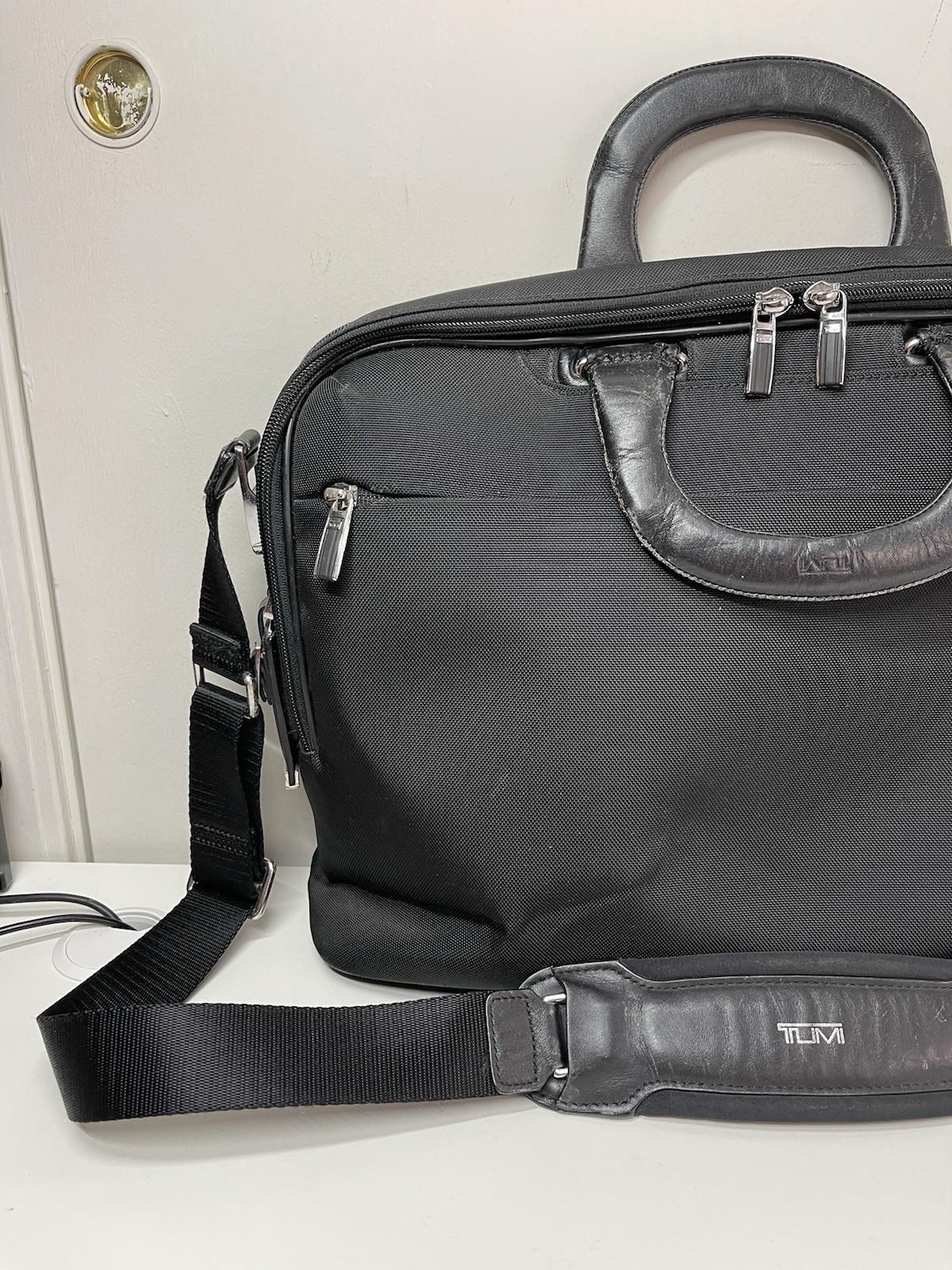 Tumi Arrive Narita Slim Briefcase Laptop Bag Micro Ballistic Nylon 25612D