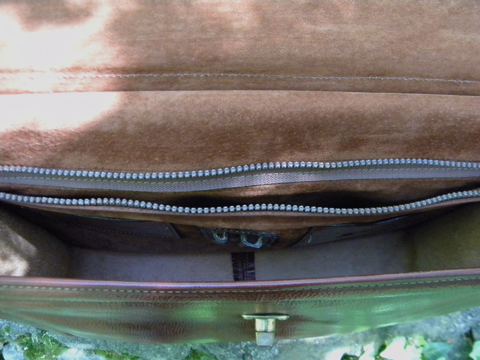 Vintage Jack Georges Leather Cognac Tuscany Executive Briefcase Messanger Bag