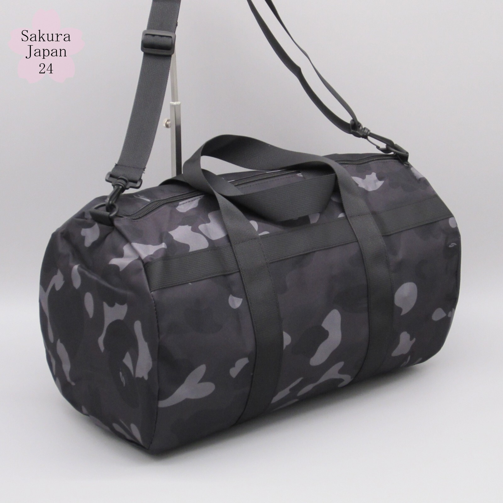 BAPE A Bathing Ape Camo Black Duffle Bag 2022 SPR Shoulder 2022 AW Mag Free Gift