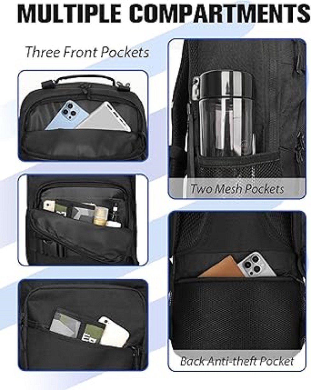 Skateboard Backpack, 15.6 Inch Laptop Backpack for Men Women, Sports Backpack wi