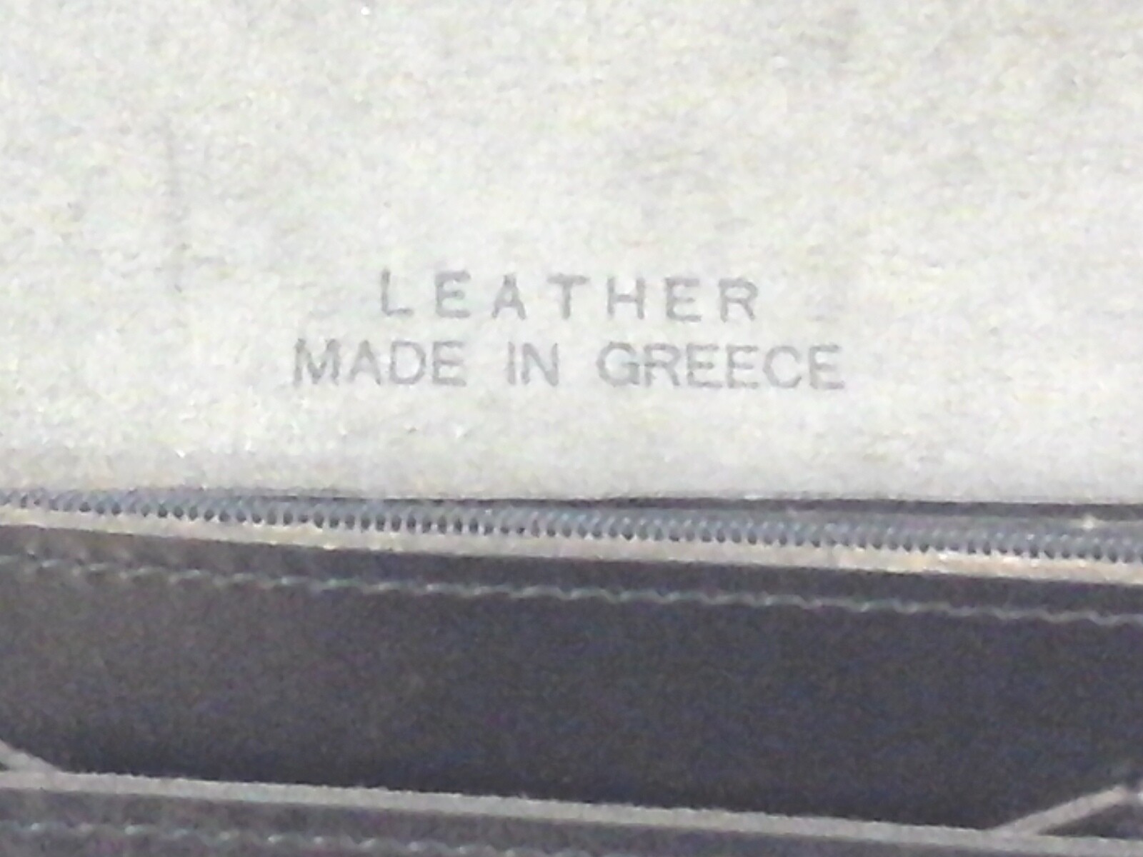 Vtg Greece Briefcase Laptop Bag Top Handle Genuine Leather Black Gold Buckles *