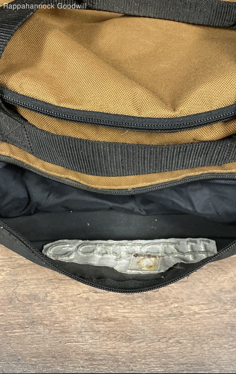 Carhartt Brown Black A194 Canvas Duffle Work Bag Travel Large