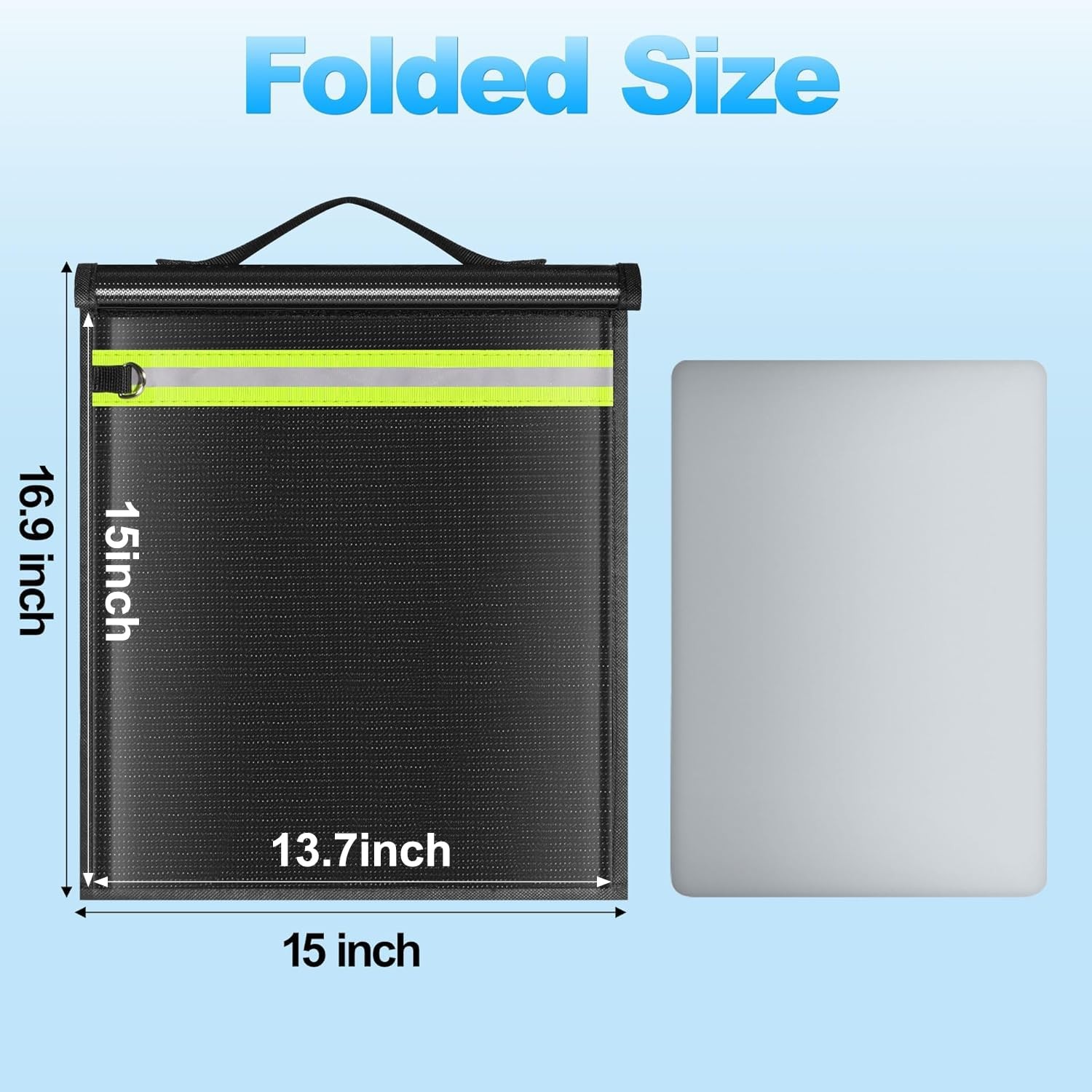 15×16.9 Inch Signal Blocking Faraday Bag RFID Shielding Bag for Tablets