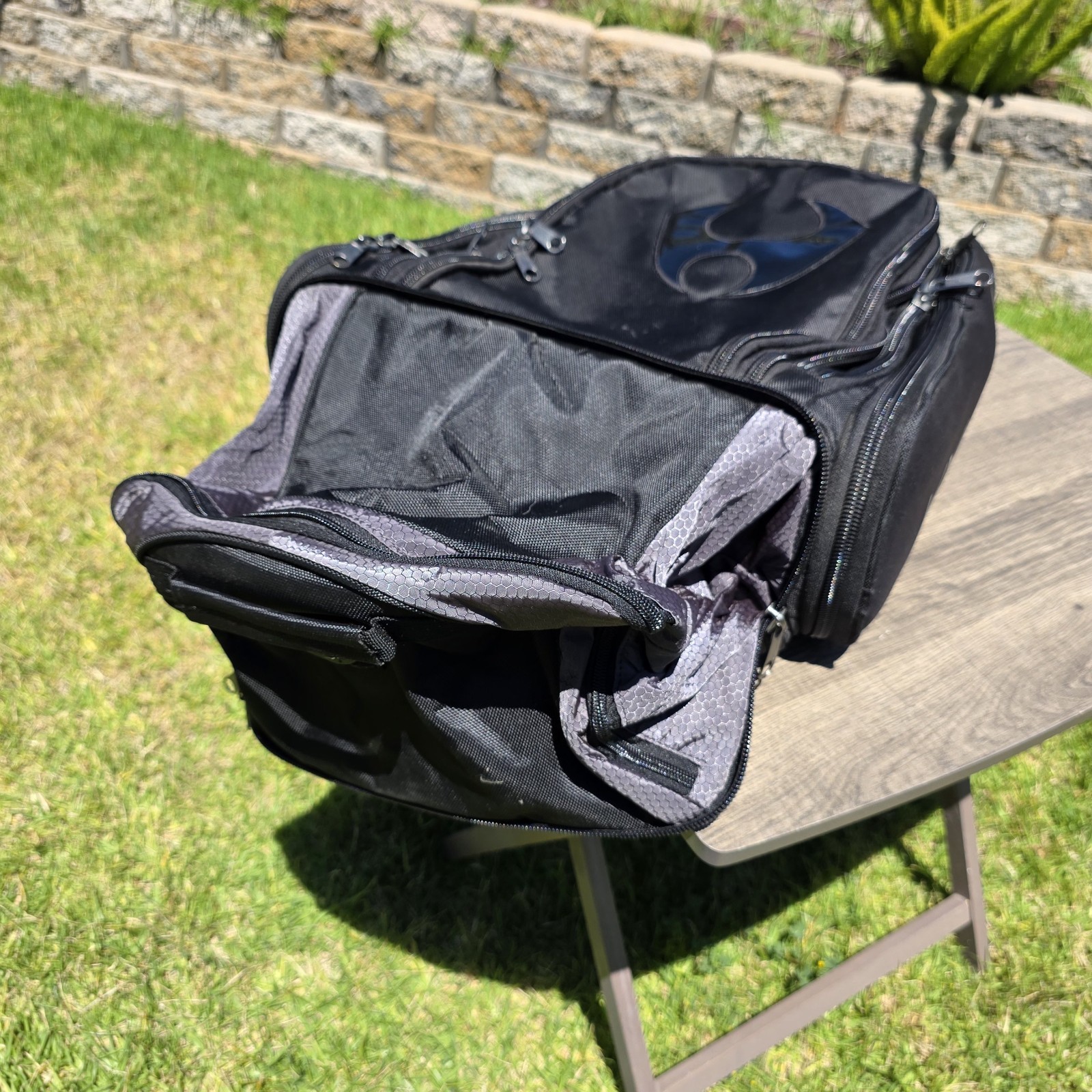 HYLETE icon XL Convertible Black Backpack Expandable Bag Shoe Locker Side Cooler