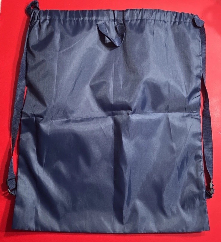 SKECHERS Drawstring Backpack 17 X 20 Inches Navy Blue NEW