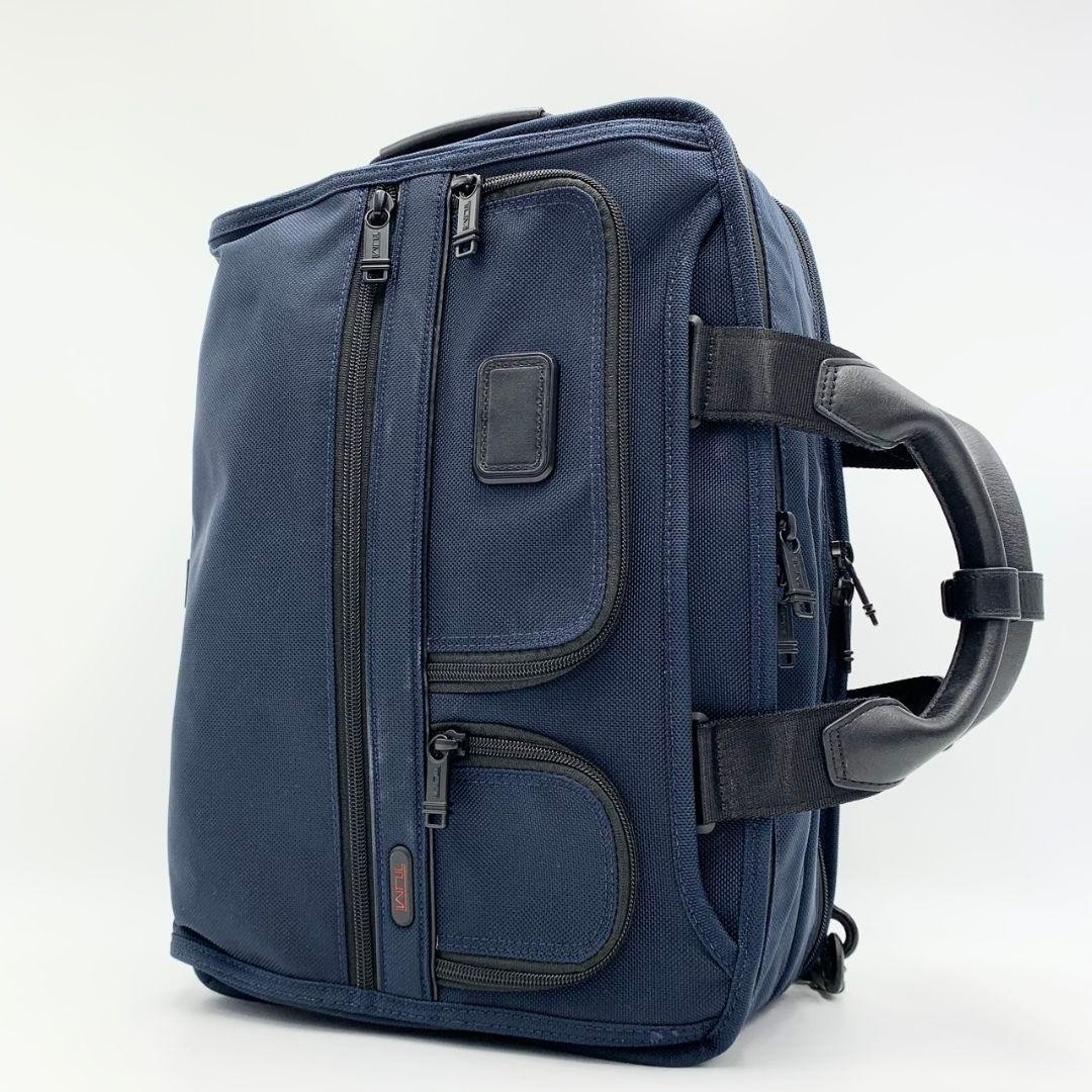 Grade TUMI 3WAY ALPHA3 Backpack Business Bag Navy