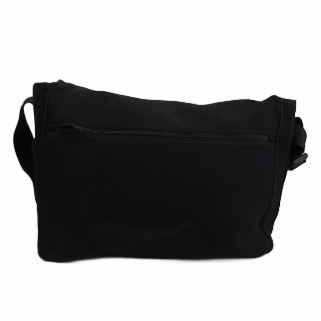 Armani Exchange A/X Black Leather Shoulder Bag Mens AB Used 12.8″ x 16.9″