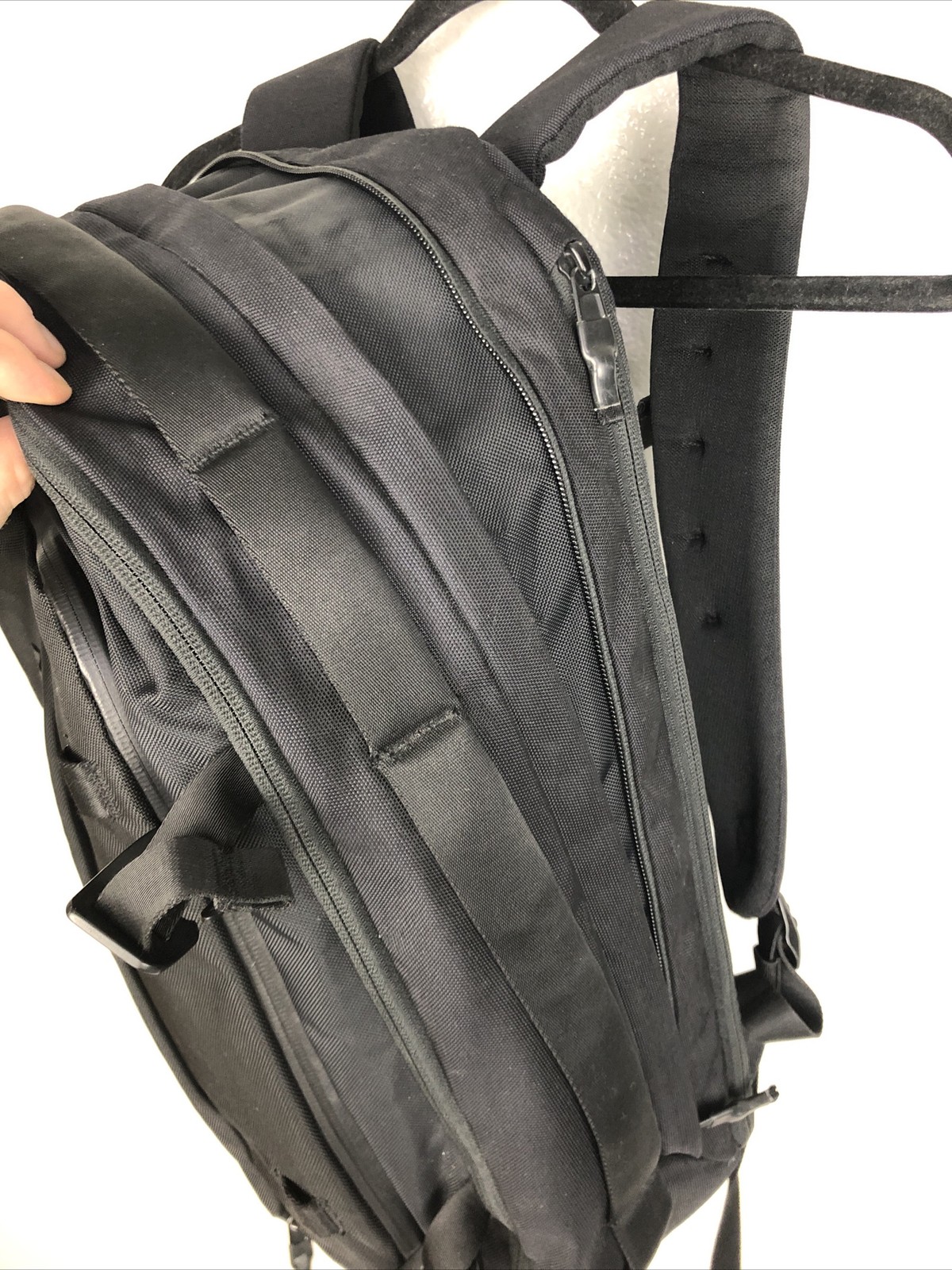 Timbuk2 Never Check Expandable Backpack Black Cordura Fabric Laptop Travel