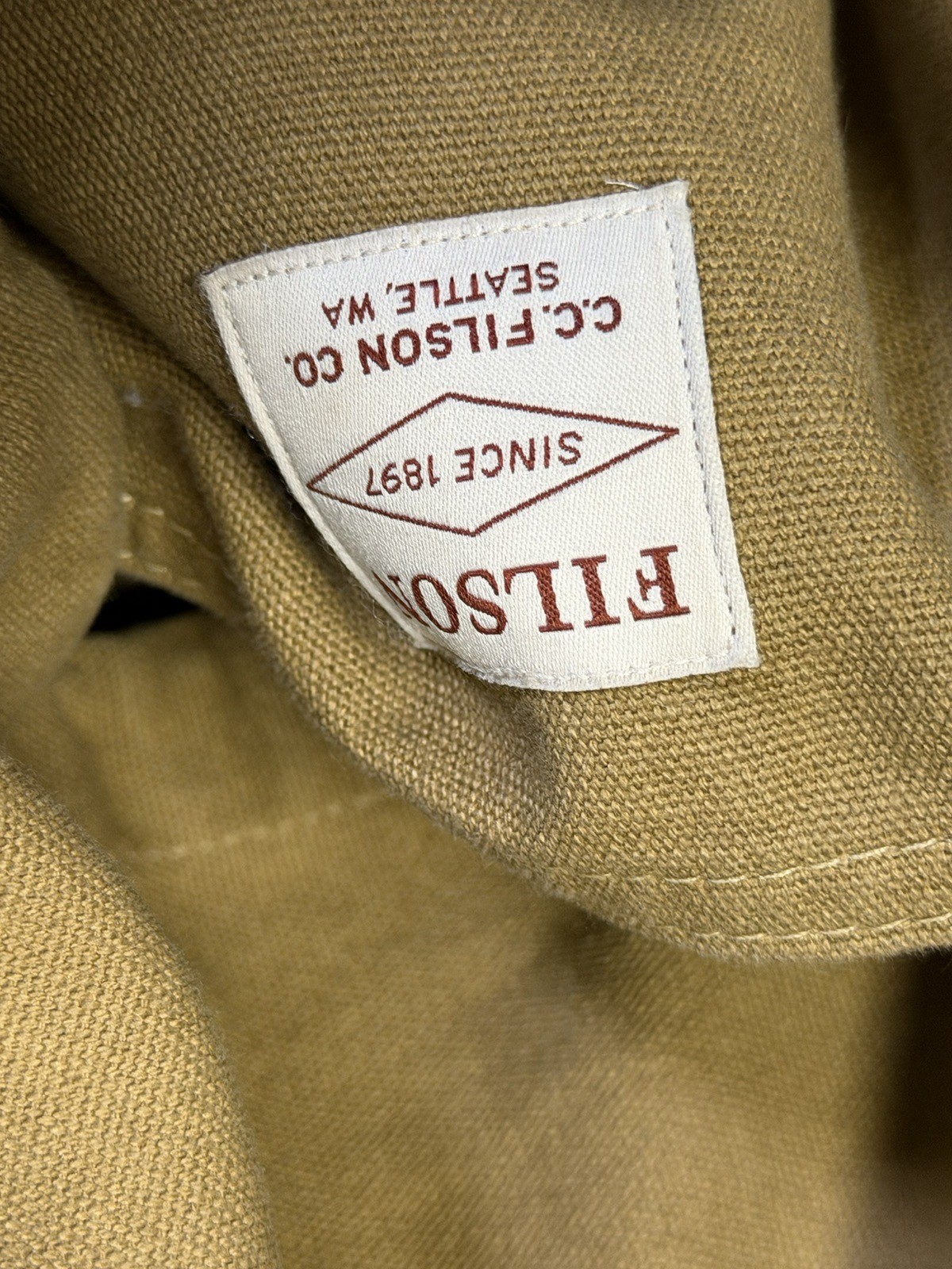 Filson Rugged Ranger Backpack Tan Vintage Made In USA