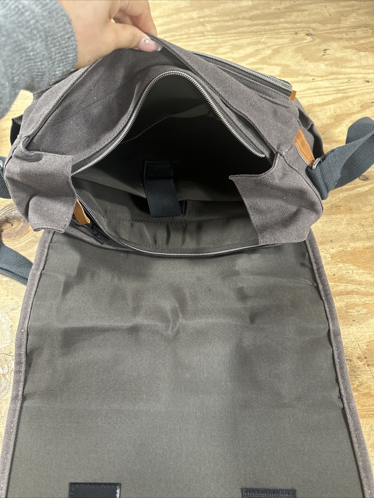 Estarer Mens Laptop Messenger Bag 15.6 Inch Laptop 3 in 1 Canvas Water Resist