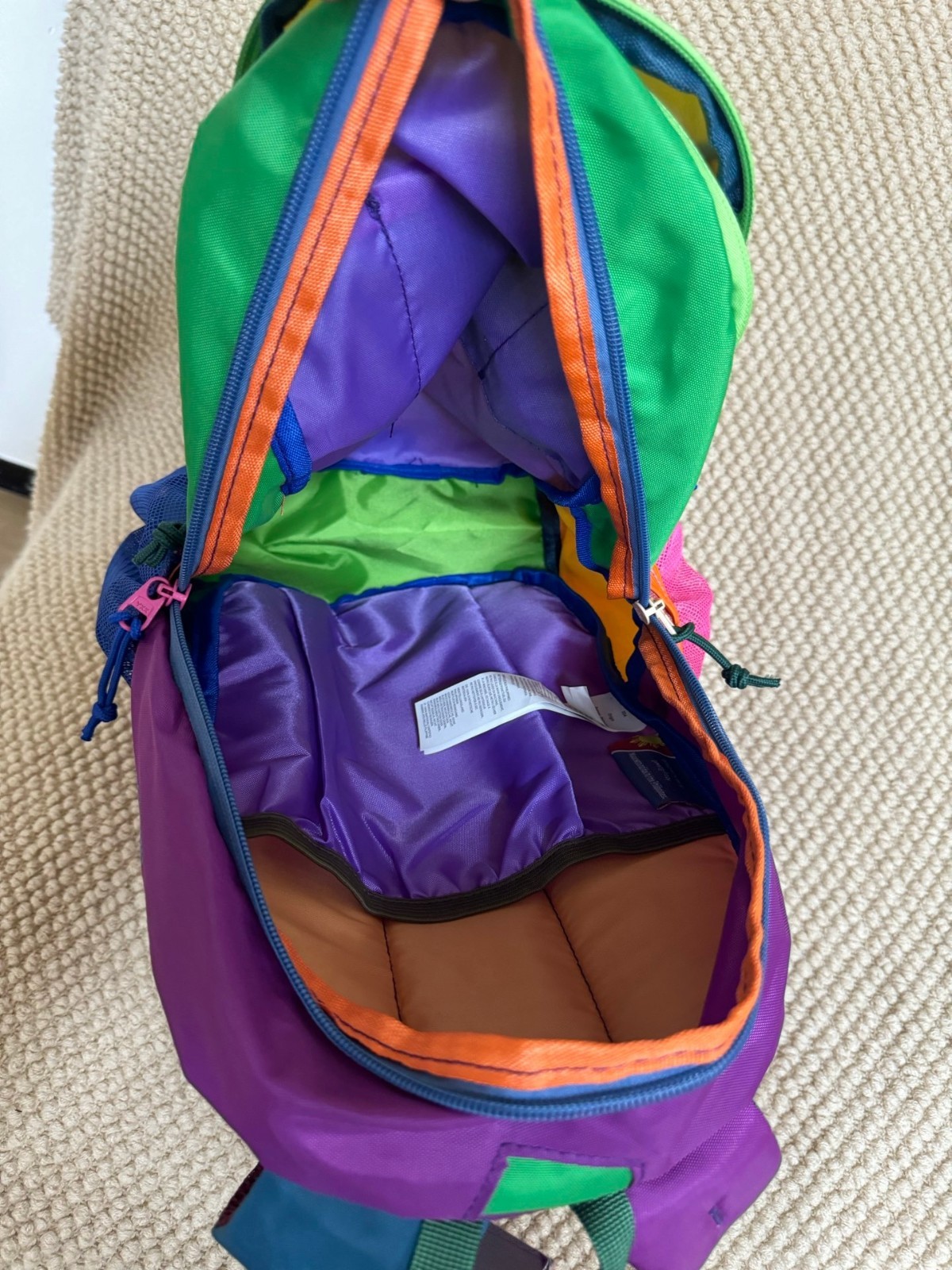 Cotopaxi Dopamine Mango Yellow Color-Block 12L Alpaca Backpack 22x12x39cm