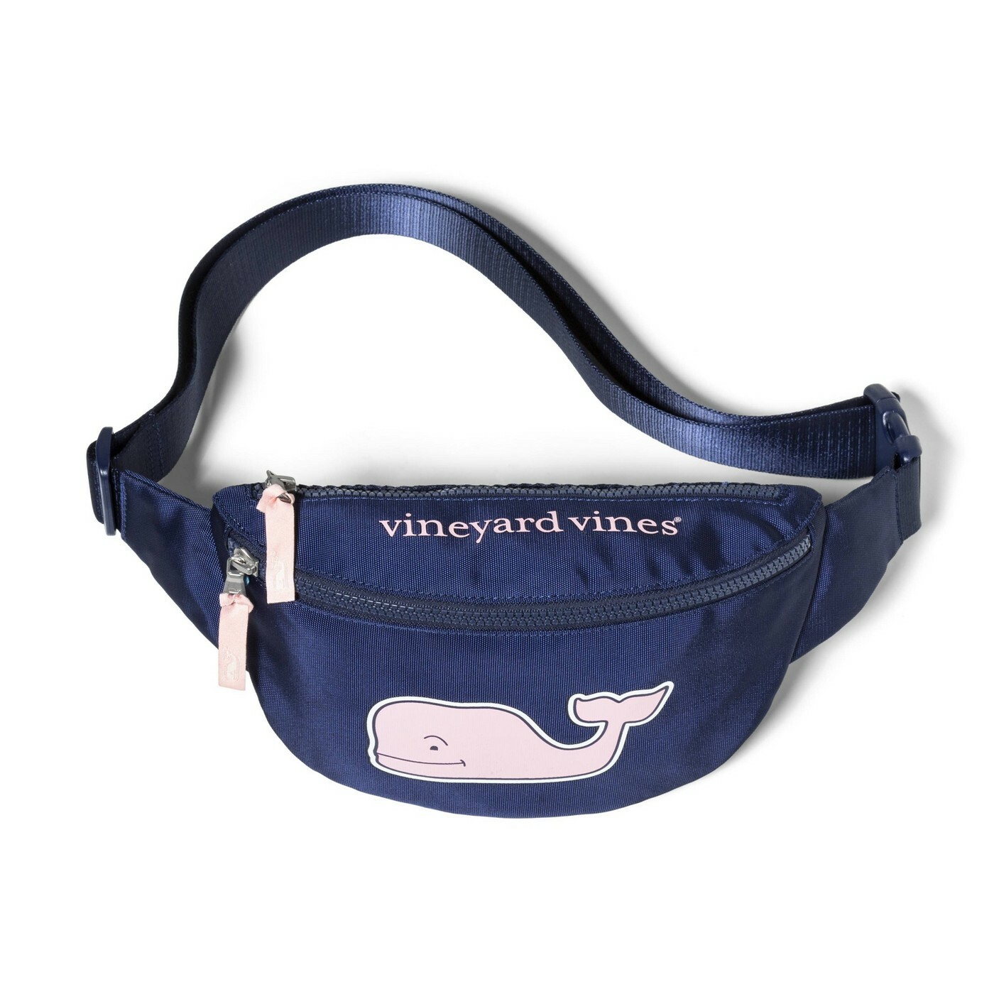 Vineyard Vines for Target Pink Whale Fanny Pack – Navy