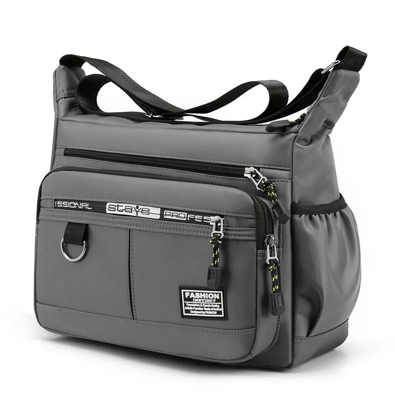 1pc Oxford Crossbody Messenger Bag Large Capacity Multi Pocket Men – NEW