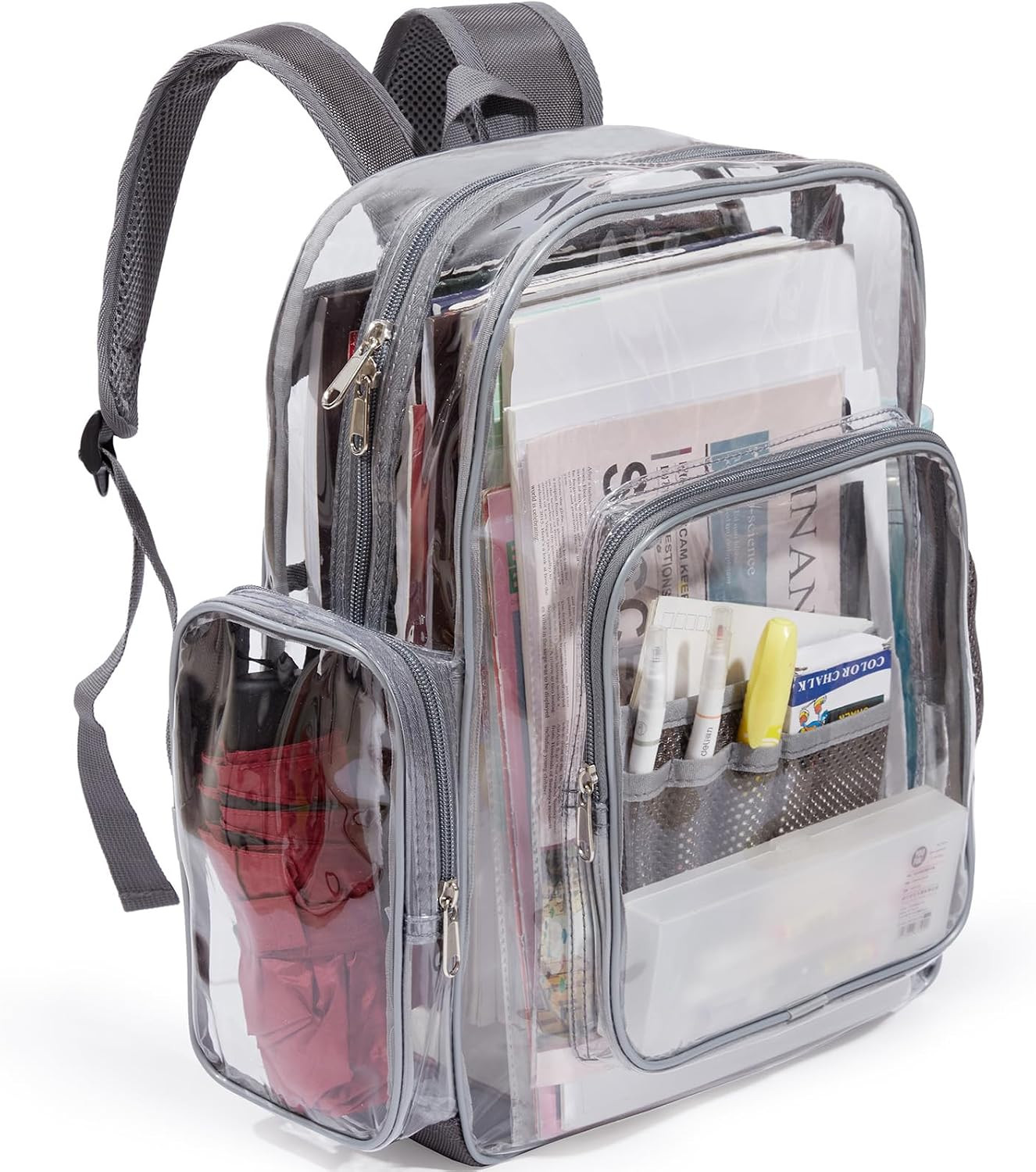 Large Clear Backpack Grande Mochila Heavy Duty PVC Transparent Backpacks for Sch