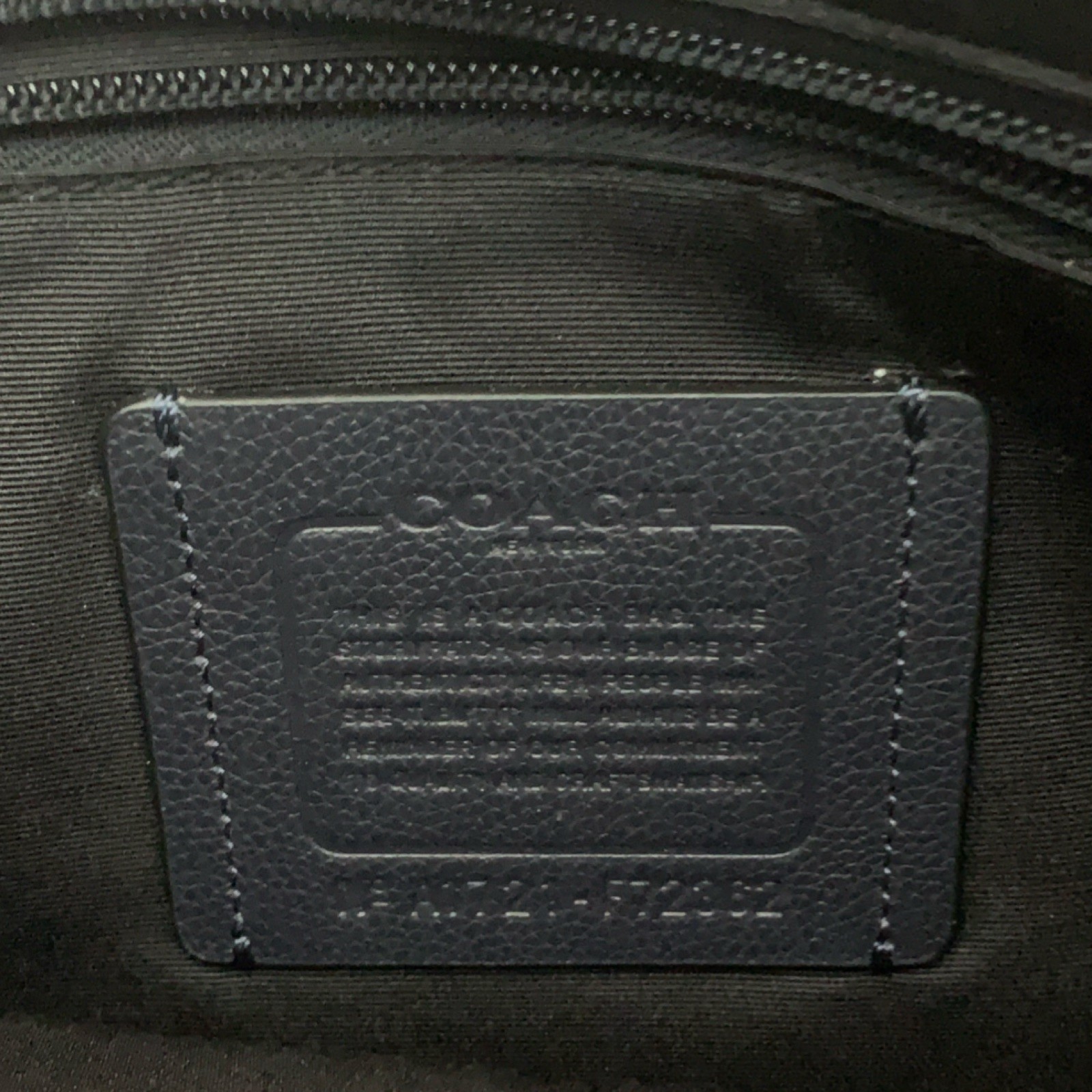 Coach Blue Messenger Bag Adjustable Canvas Strap Zip & Magnetic Closure