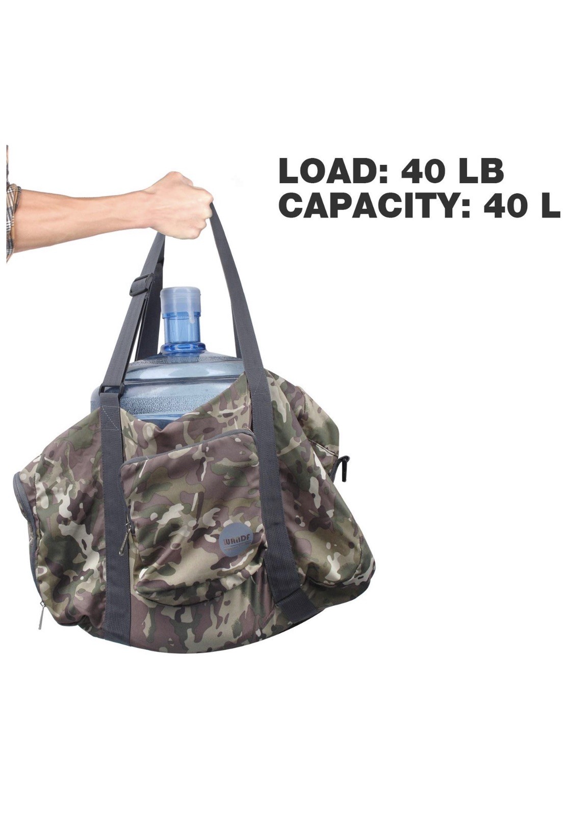 WANDF Foldable Duffle Bag for Travel Gym Sports 20” Lightweight Luggage Duffle