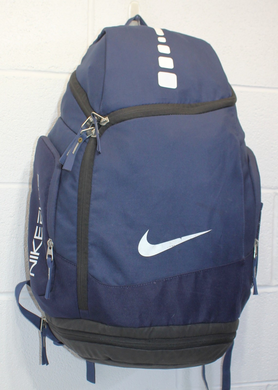 Nike Hoops Elite Max Air Team Backpack Blue Triple Zip BA4880-441 Basketball GUC