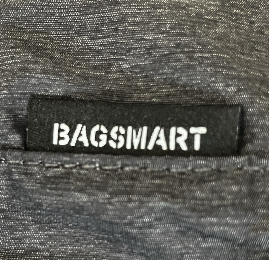 BAGSMART Lightweight Black Drawstring Travel Bag Unisex Adults Solid WET/DRY bag