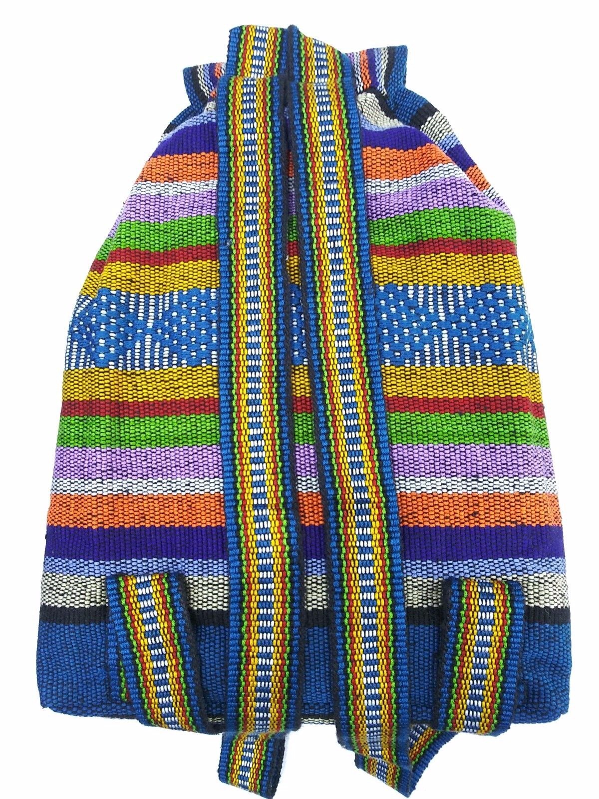Authentic RASTA Bag Beach Hippie Baja Ethnic Backpack Made in Mexico 26