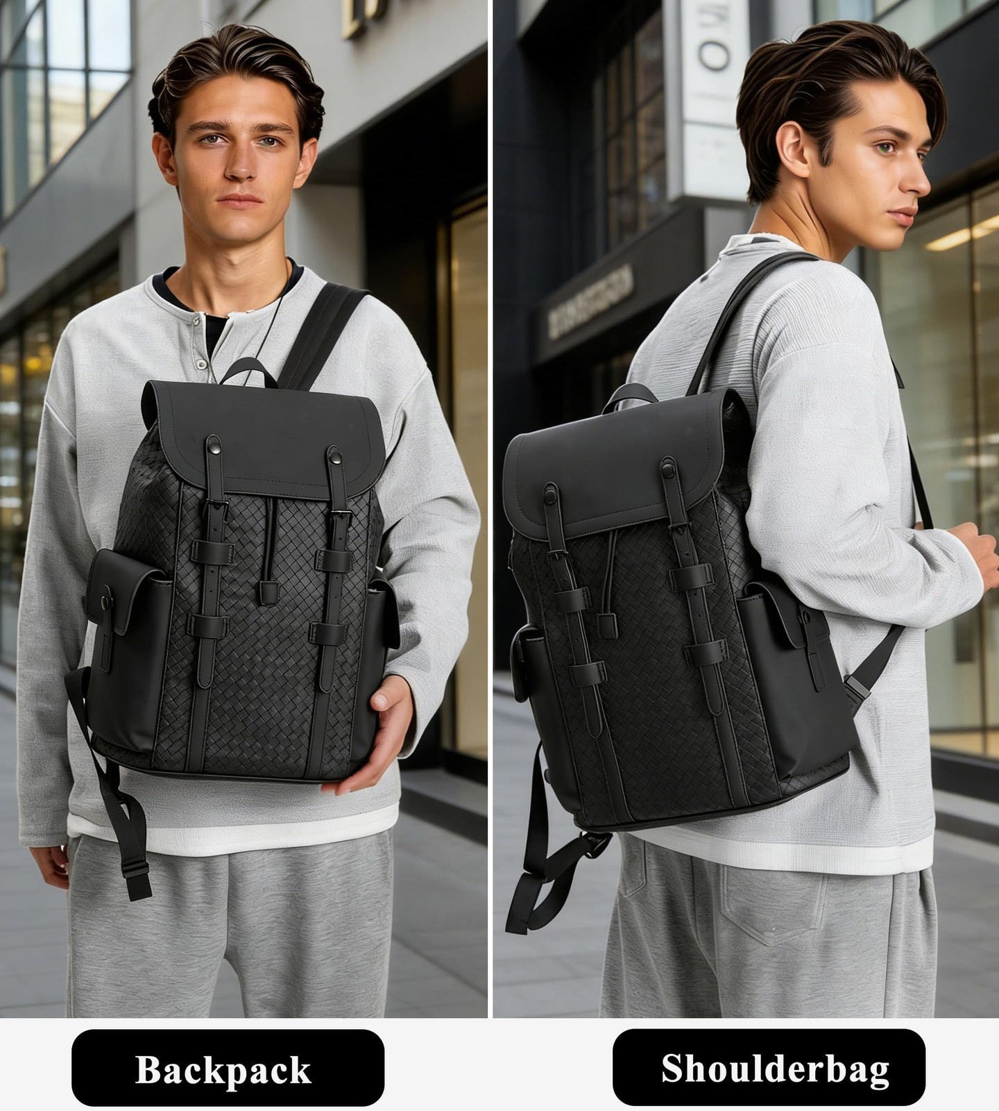 Laptop Backpack for Men Luxury Anti-Theft Travel Backpack Casual Business Wat…