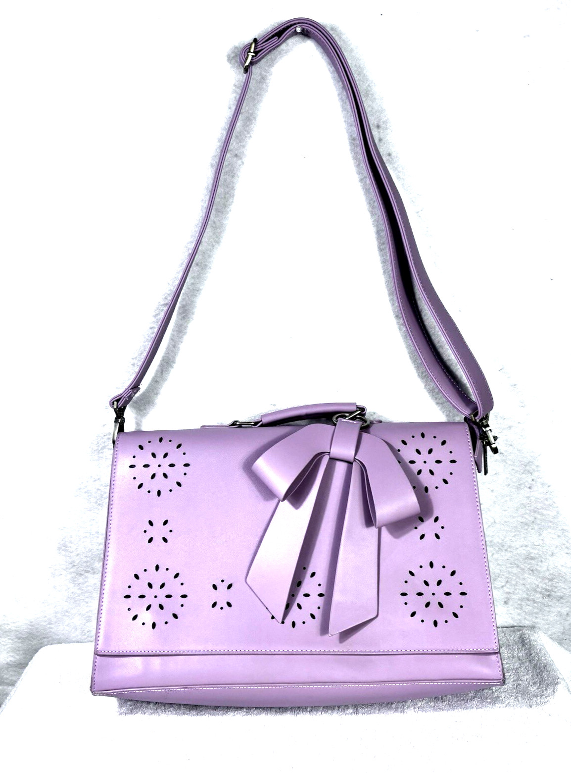 ECOSUSI Laptop Messenger Bag Women Briefcase 15.5 inch Satchel Purple