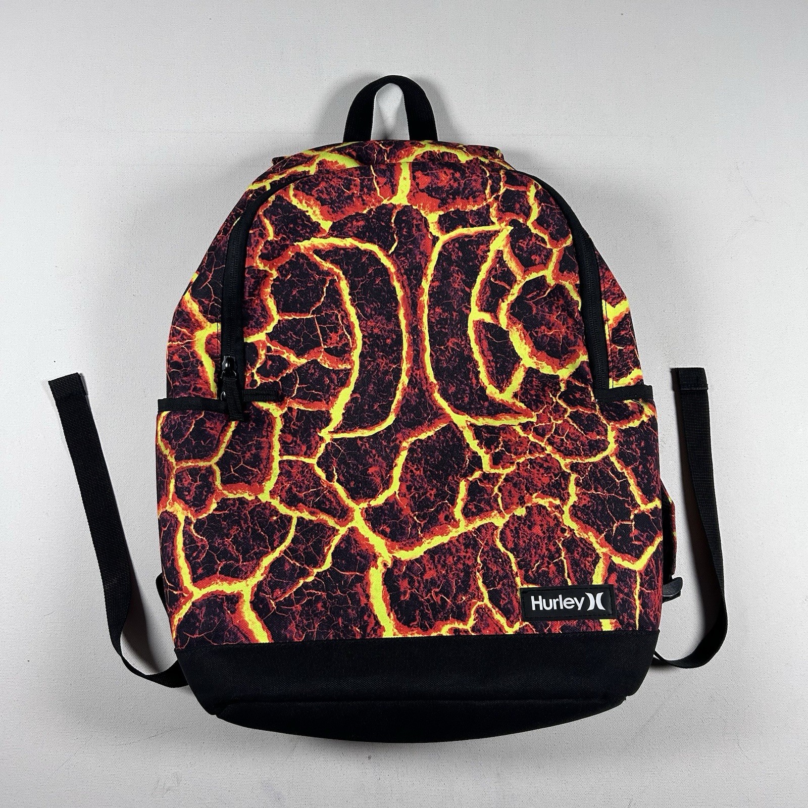 Hurley Backpack Bag Lava Fire Kids Adult Large 17″x11″x5″ School Book Tote