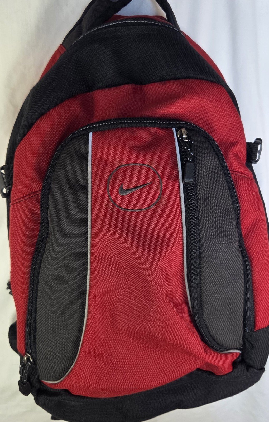 Vintage 90s Nike Backpack Y2K Embroidered Logo Multi Functional School Trips