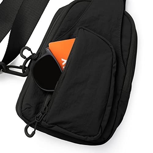 Sling Bag Crossbody Chest Backpack Lightweight Nylon Water Resistant Adjustable
