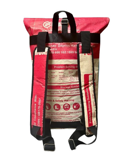 Fair Trade Recycled Patch Style Duffle Backpack