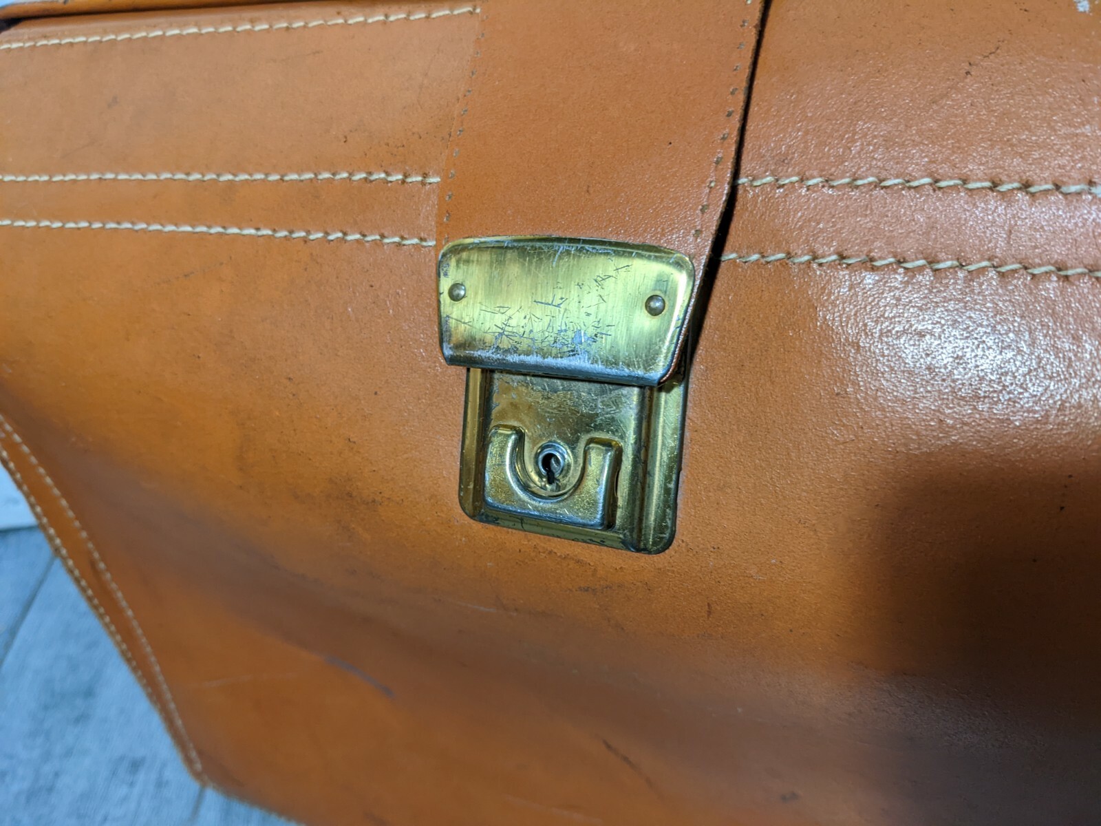 Vintage Leathercraft Briefcase Split Cowhide Leather Doctor’s Bag