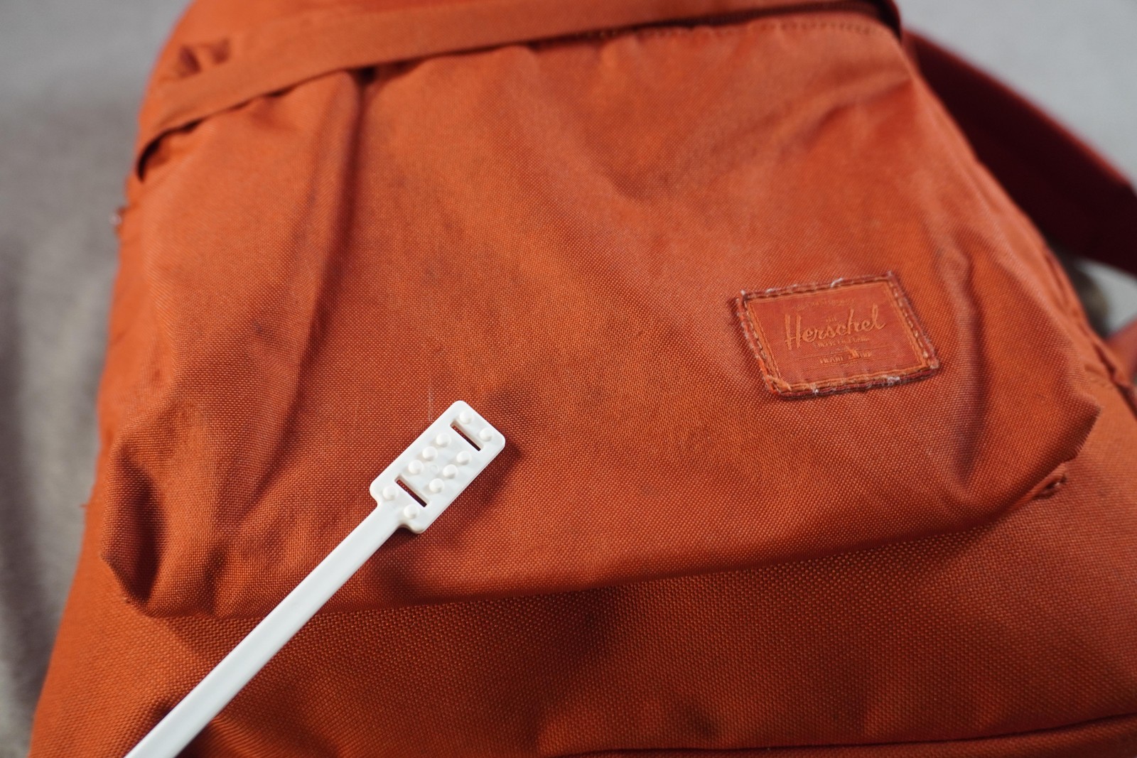 Herschel Supply Co Backpack Mens Medium Orange Canvas Laptop School Bag