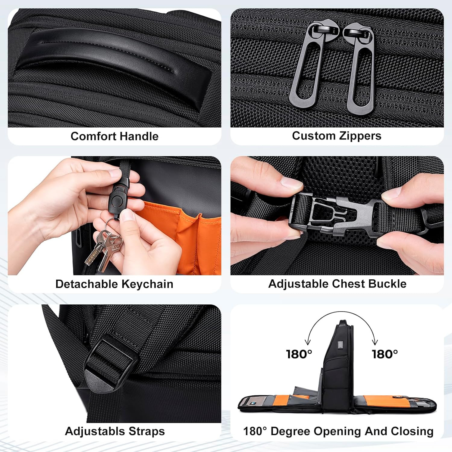 Versatile Large Business Travel Backpack with USB Port & Water-Resistant Design
