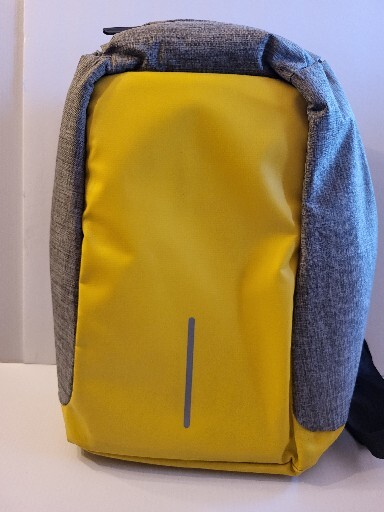 XD Design Bobby Compact Anti – Theft Laptop USB Backpack Yellow ( Unisex Bag)