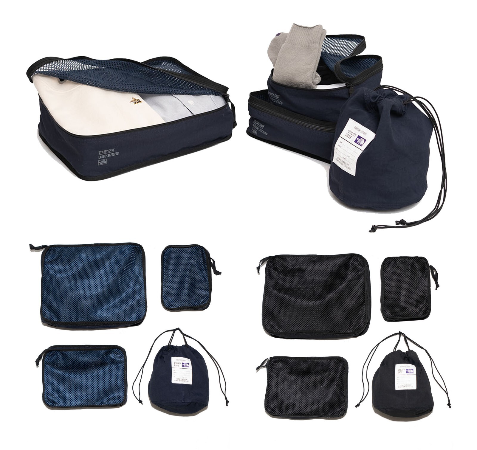 THE NORTH FACE Purple Label Field Utility Case Set NN7362N Blak / Navy