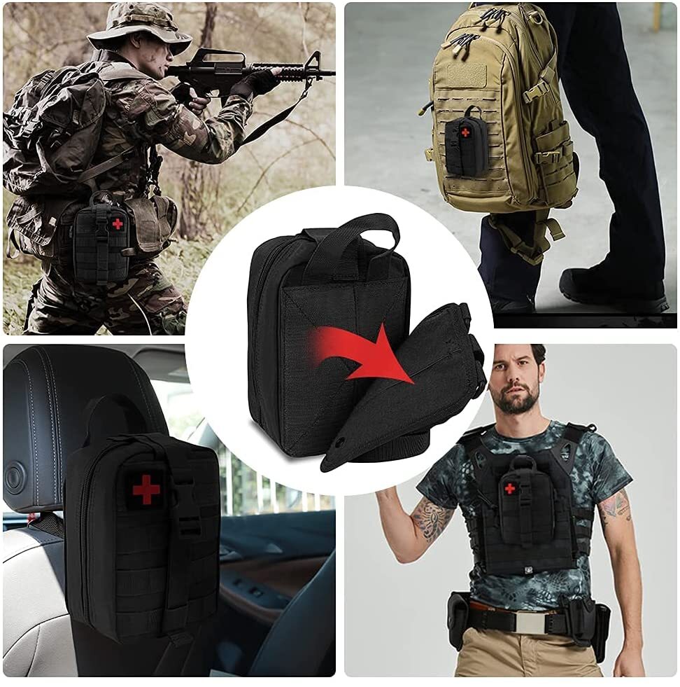 Tactical Molle IFAK Pouch – Tear Away Rip Away Survival First Aid Medical Pouch