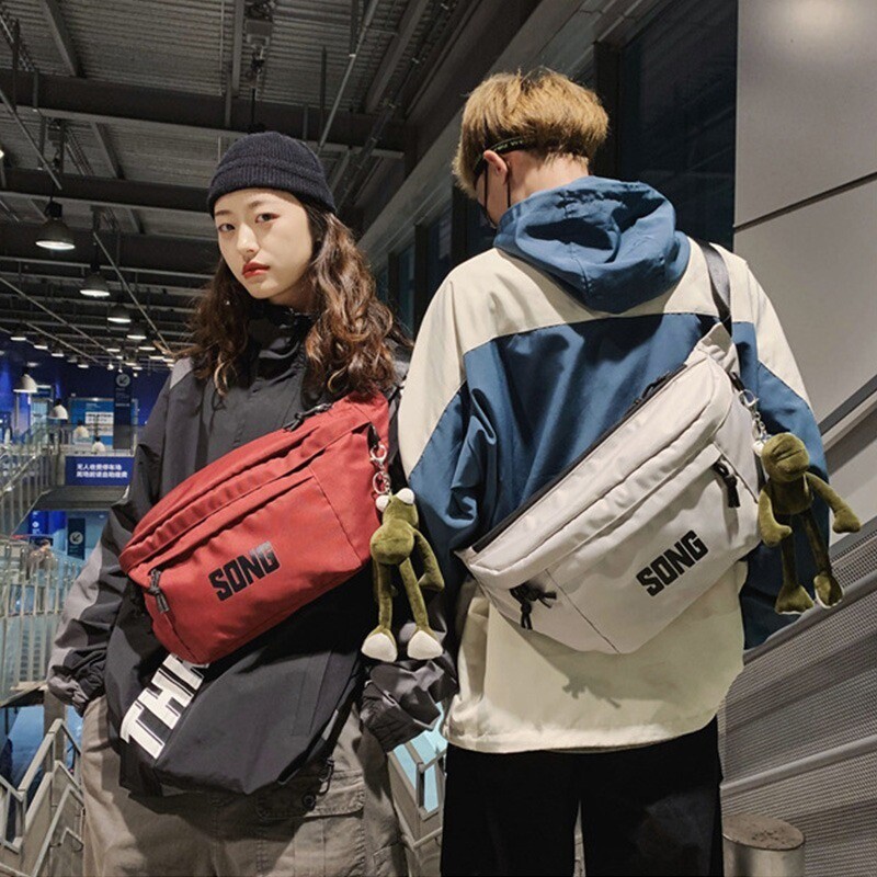 Large Capacity Waist Bag Unisex Streetwear Chest Hip Hop Bags Outdoor Belt Packs