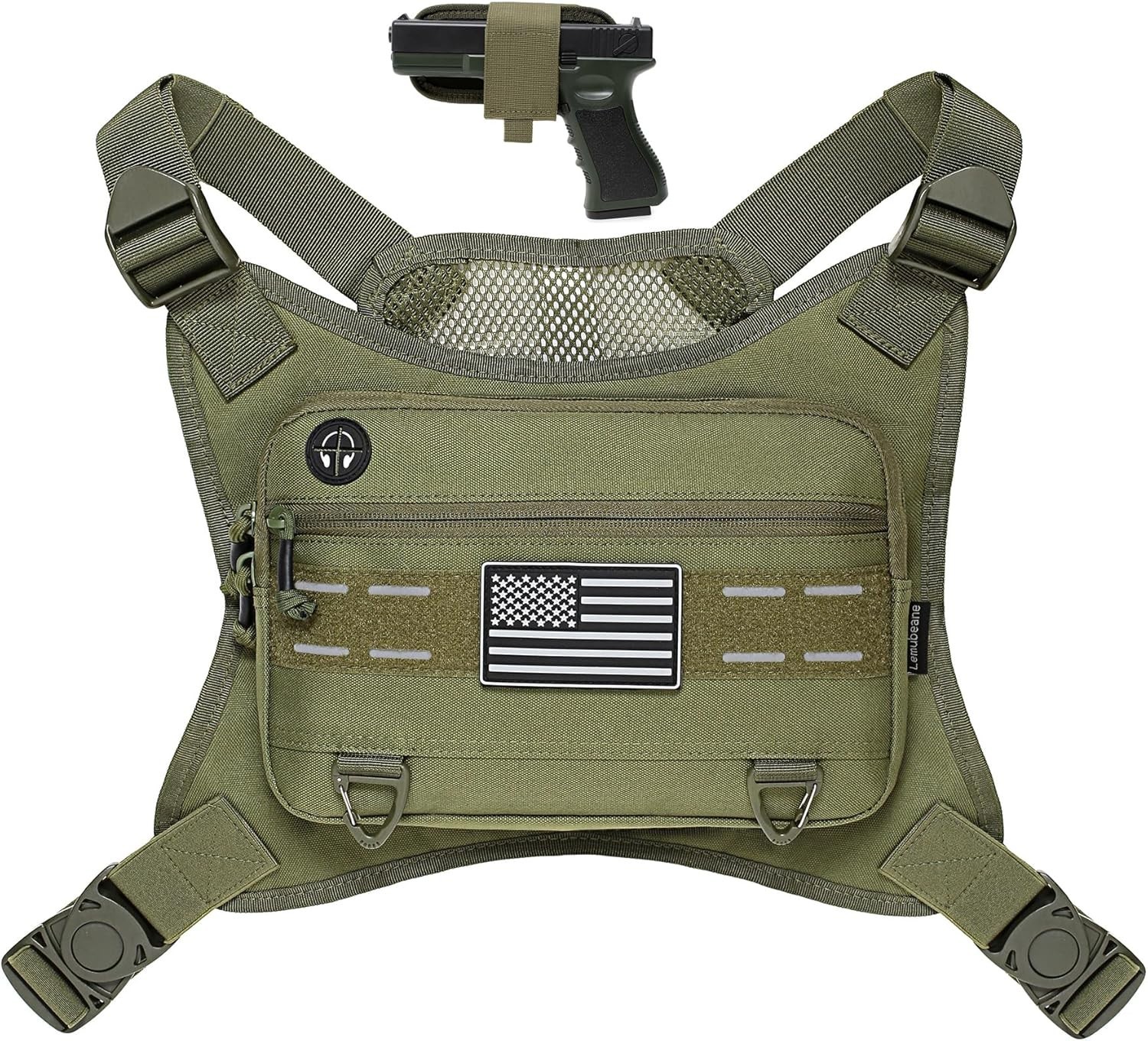 Sports Chest Pack Men Front Chest Bag Fits Most Pistols Chest Pouch Harness