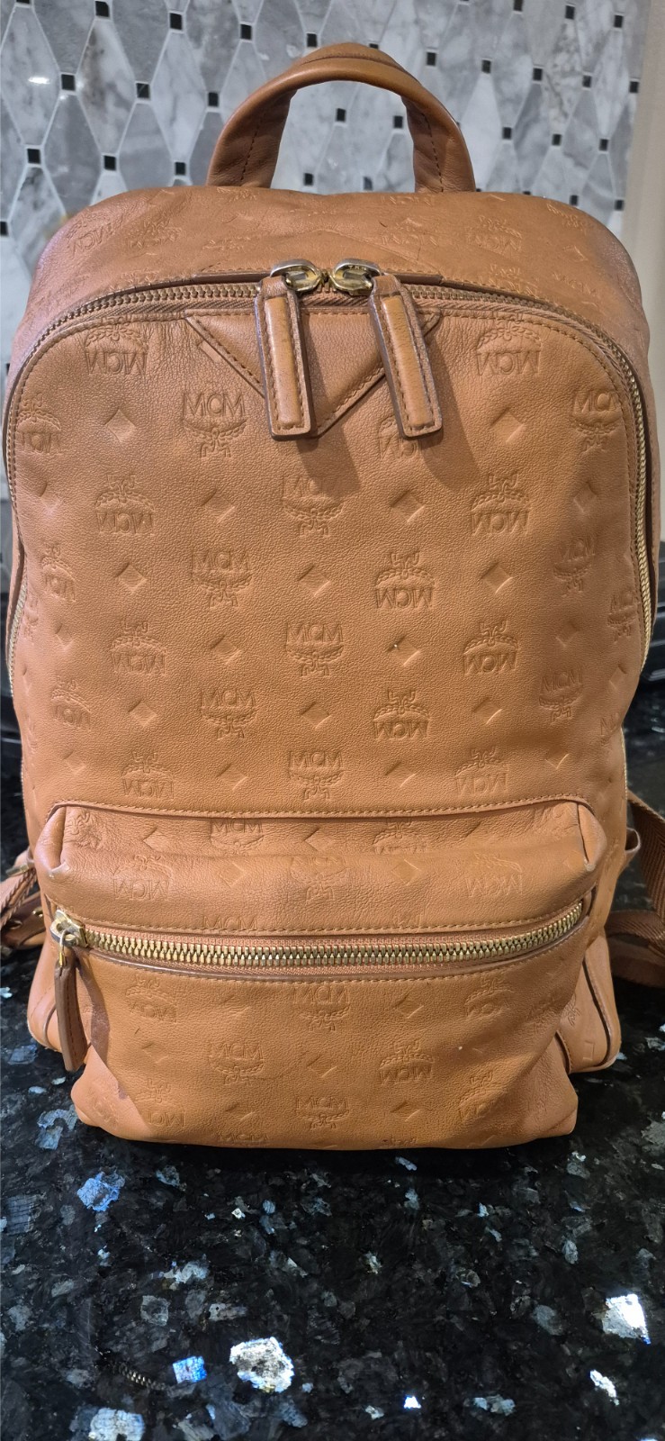 MCM ….. neo duke logo monogram ….backpack