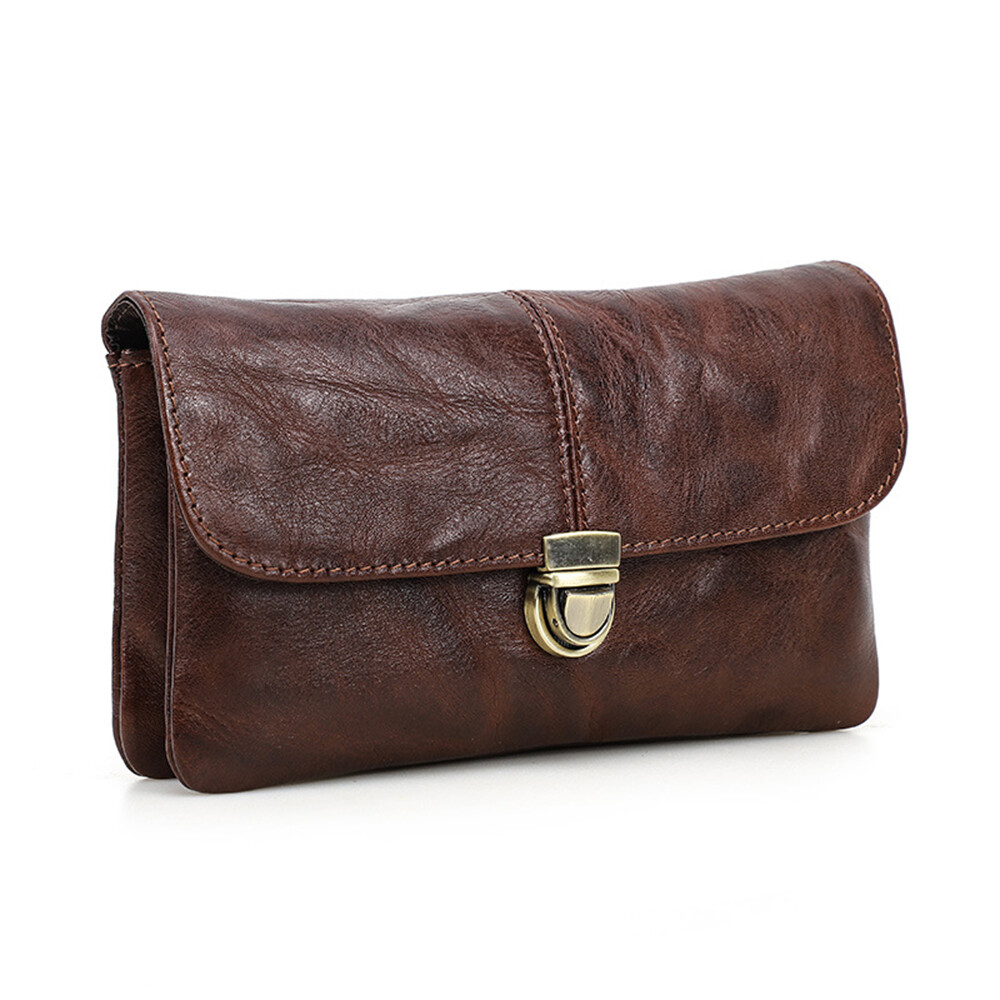 Genuine Leather Cell Phone Holster Waist Belt Bag Pack Loop Wallet Pouch Case
