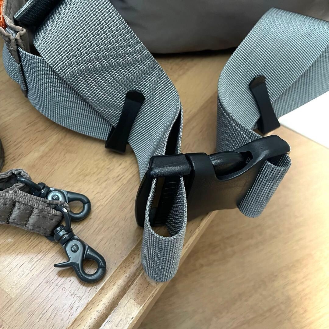 Porter Tanker Waist Bag Silver Gray 2Way Body Bag Nylon Made in Japan 27cm 18cm