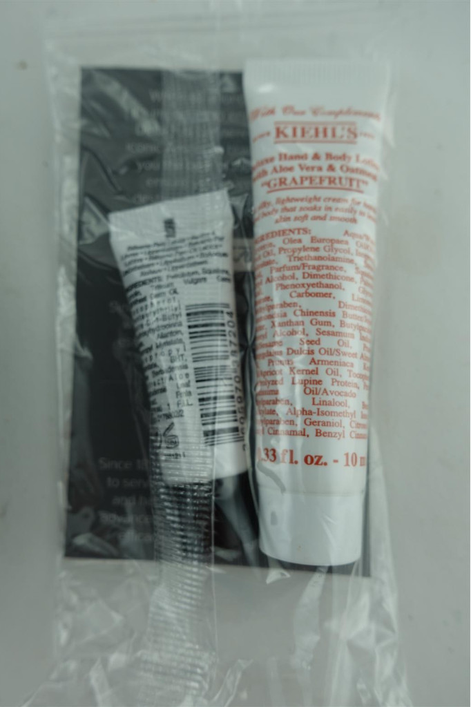 Tumi NEW Genuine Delta Amenity Kit Kiehls Toiletry Travel Bag Gray Soft Case Lot