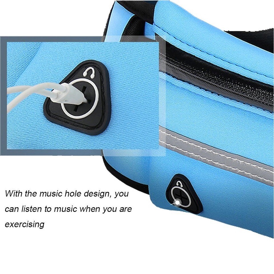 Running Bum Bag Fanny Pack Travel Waist Money Belt Zip Hiking Pouch Wallet US