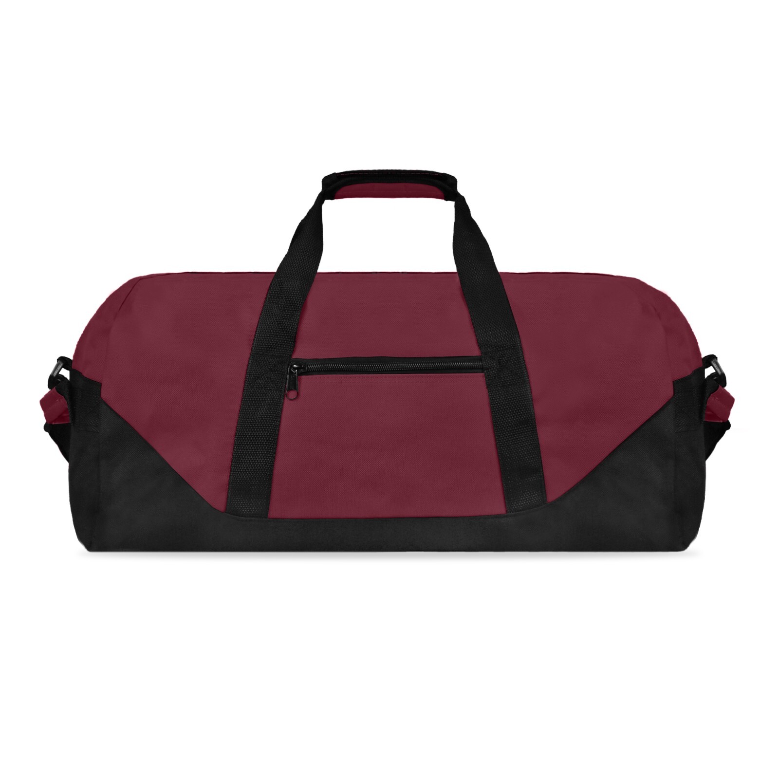 DALIX 21″ Duffle Bag Two-Toned Sports Gym Travel Bag in Maroon