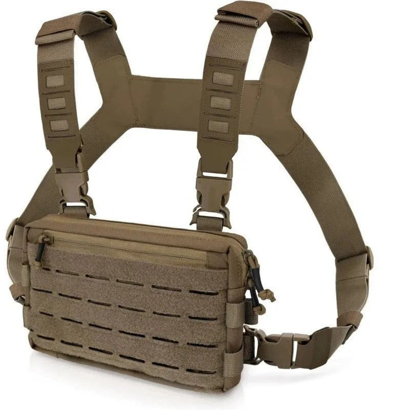 Front Chest Bag Camping Vest Backpack for Men Women Running Tactical Pack