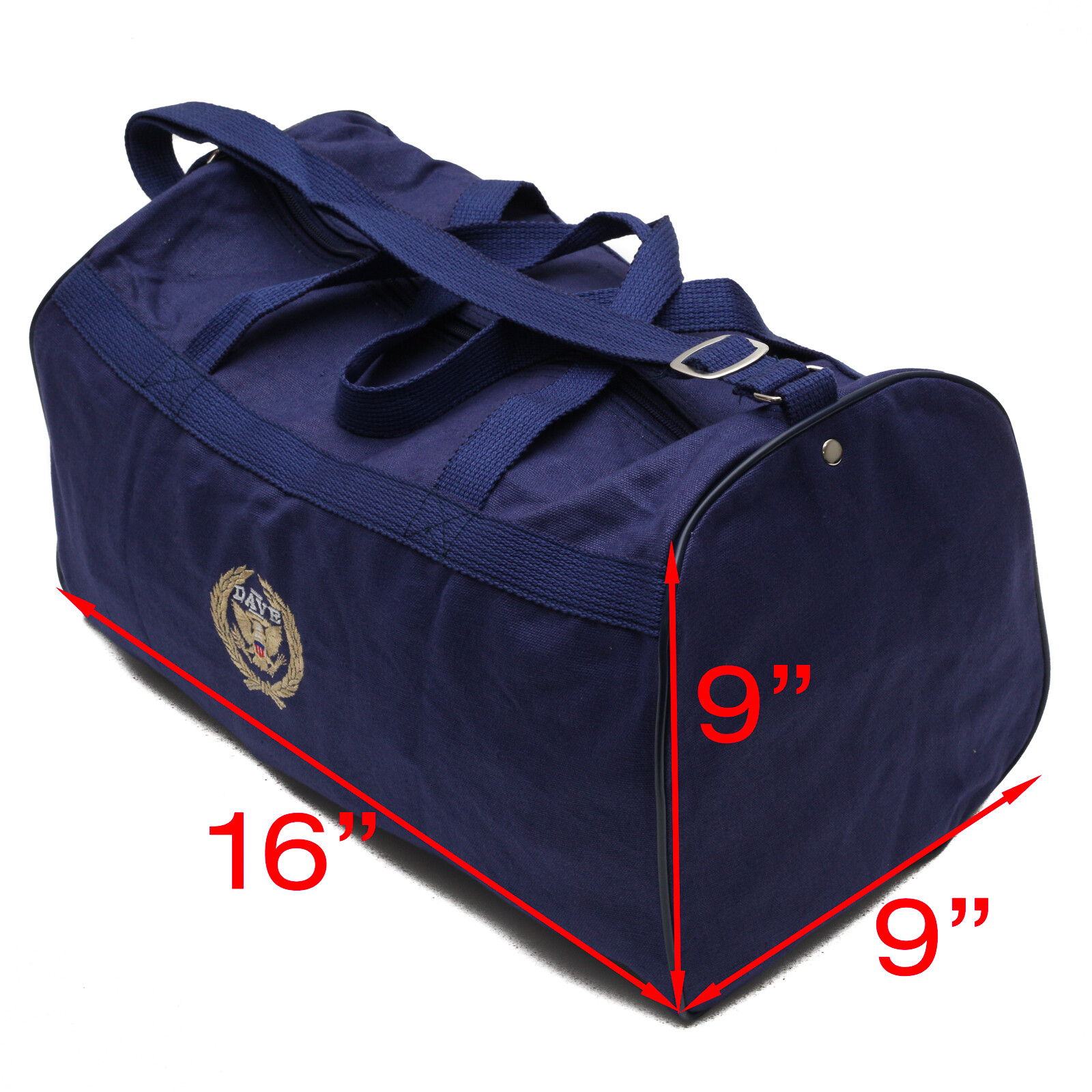 DAVE Movie Duffel Kevin Kline, Sigourney Weaver, Navy Travel Bag 16x9x9 In
