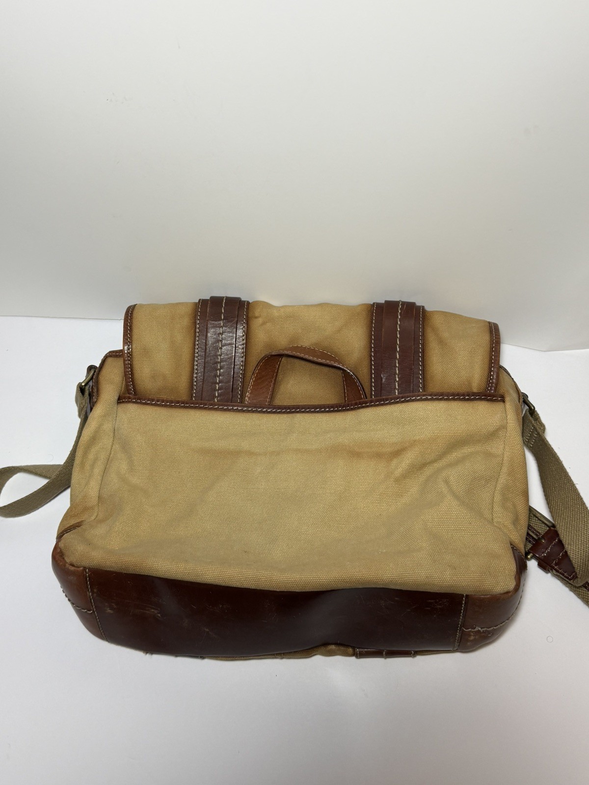 Cole Haan Messenger Bag canvas and leather new with tags sansone collection