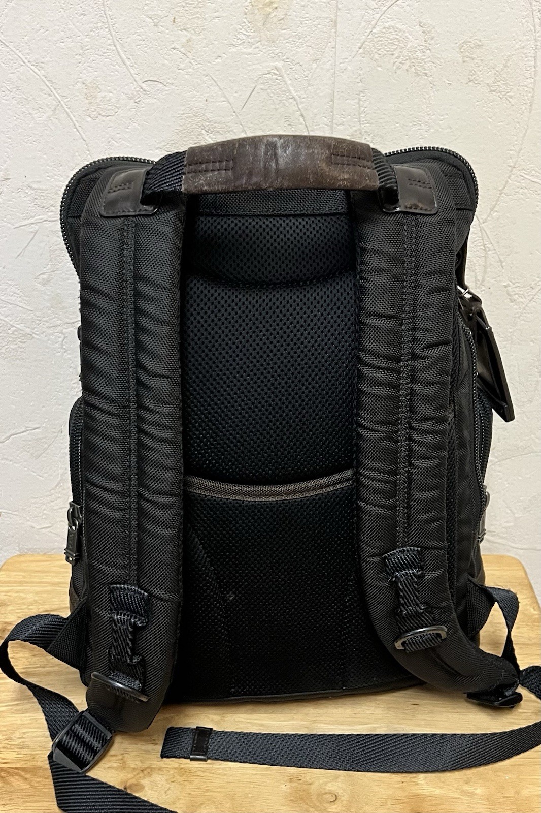 TUMI Parrish 16.0” Ballistic Nylon Backpack – Black/Brown