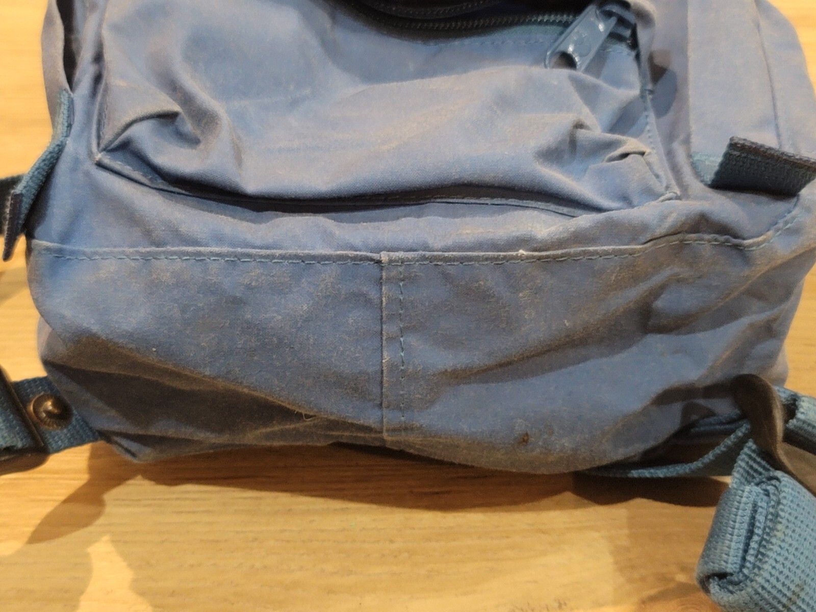 Fjallraven Kanken Mini Classic Backpack Blue Bag Double Handles READ!!