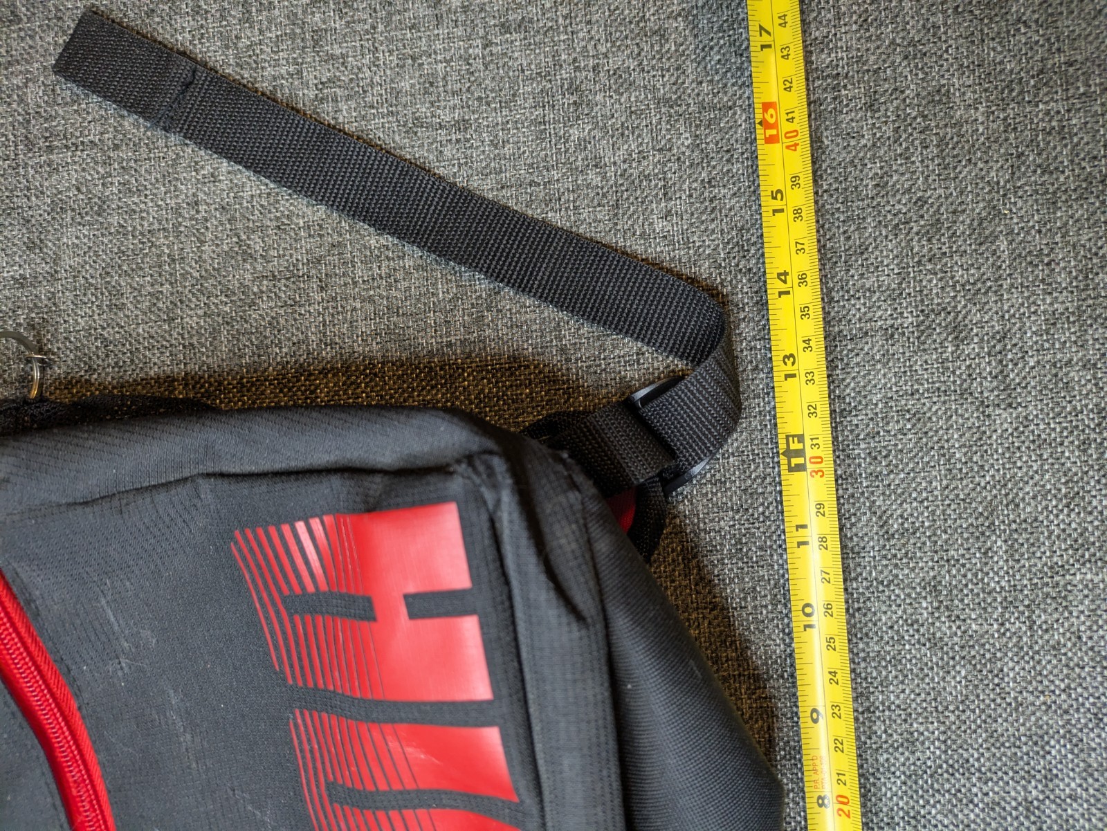 PUMA Red & Black Camo Backpack With Multiple Pockets School Bag