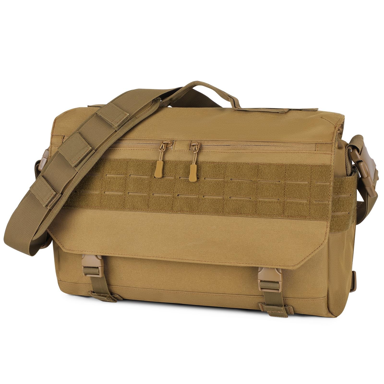 Tactical Messenger Bag Tactical Briefcase for Men Military Laptop Bags 15.6 I…